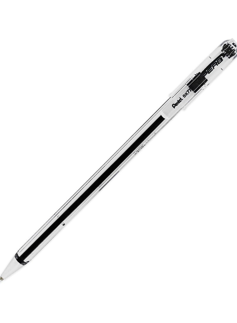 Pentel قلم حبر جاف ممتاز من 2 قطعة BK77 برأس 0.7 مم أزرق وأسود - Image 2