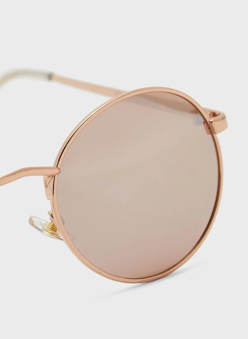 Rubi Emmi Metal Frame Round Sunglasses