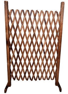 HOME TASTE Expanding Trellis Wooden Fence, Privacy Screen Freestanding Fence, Wooden Fences, Dog Safety Fence,Durable Lightweight Extra Wide Wooden Expandable Folding Garden Fence (70X70X12)  - Image 3