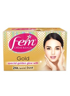 fem Fem Creme Bleach Gold (with gold dust), 40gm  - Image 1