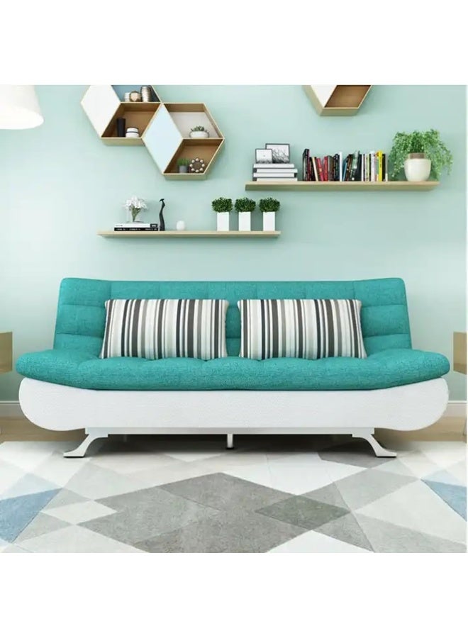 Comfynest أريكة سرير أنيقة للمعيشة المتعددة الاستخدامات أريكة مريحة تتحول إلى سرير مريح للجلوس أو النوم (أزرق فيروزي) - Image 3