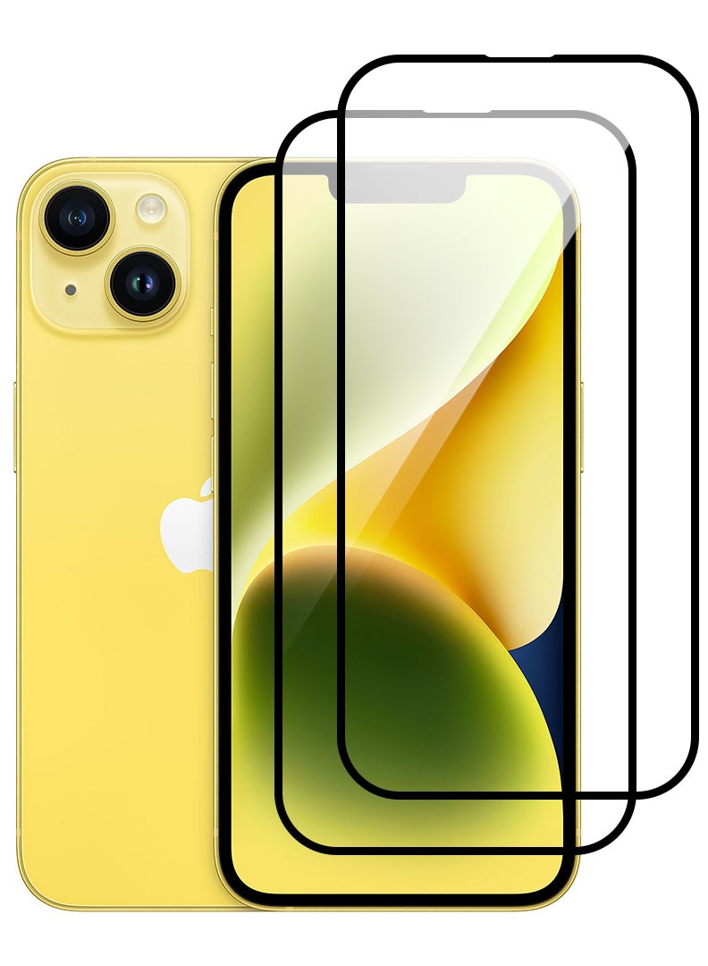 Theodor عبوة من 2 واقي شاشة زجاجي مقسى بصلابة 9H لهاتف APPLE IPHONE 14 Plus 6.7 - Image 1