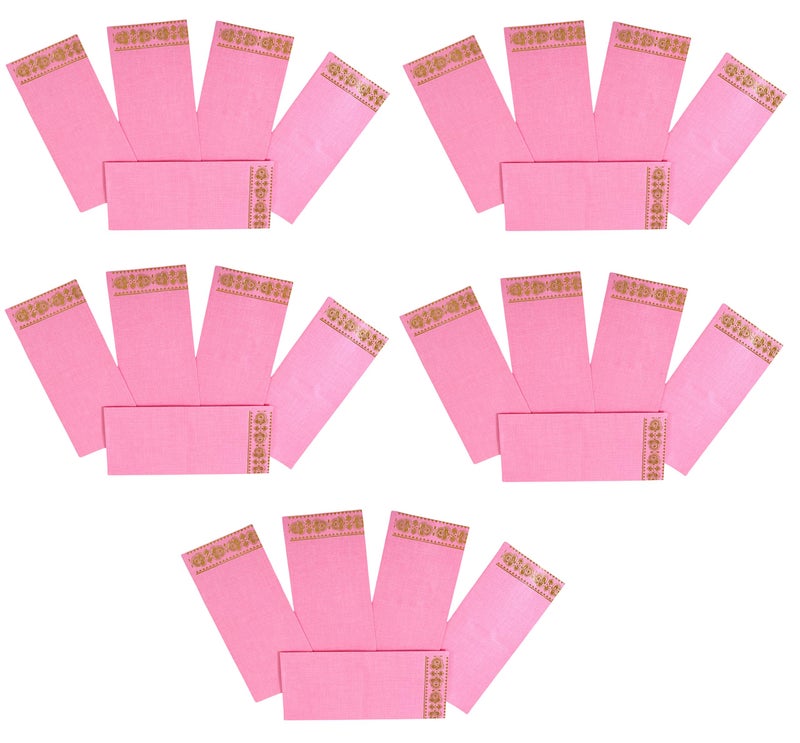 Unwrap Delights Paper Shagun Envelopes for Gifting (Any 4 Color 25 pcs each) - Pack of 100 pcs multi_Color - Image 2