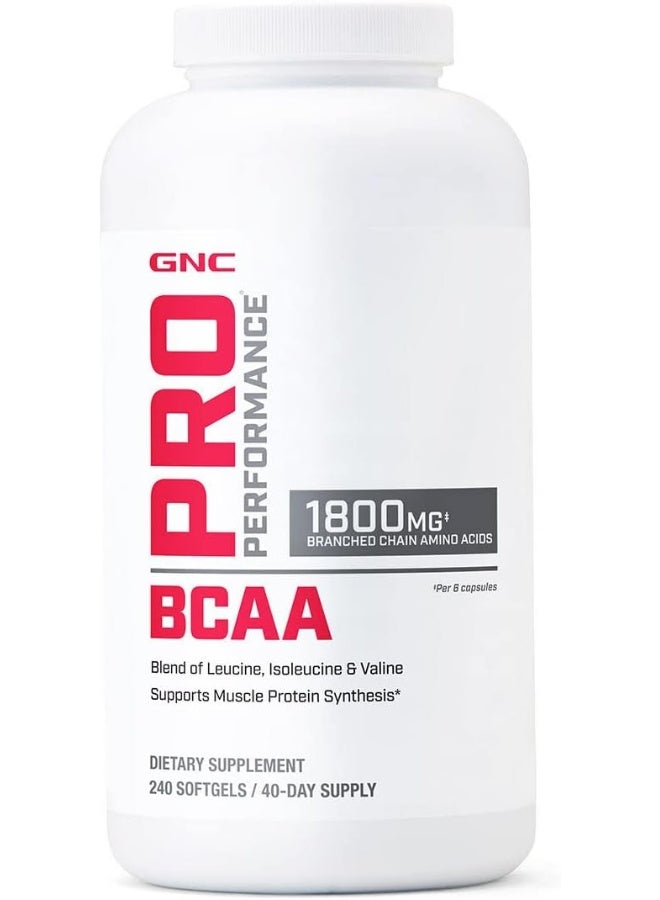 GNC Pro Performance BCAA 1800 Nutritional Supplement - Image 1
