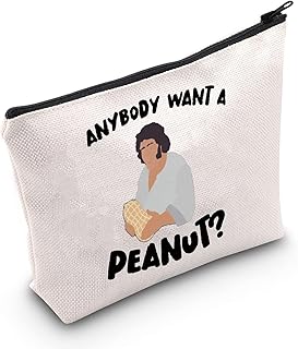 LEVLO Fezzik Quote Cosmetic Make Up Bag Princess Bride Fans Gift Anybody Want A Peanut Makeup Zipper Pouch Bag For - Image 1