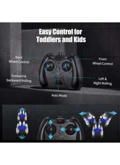 Generic Kizeefun Remote Control Car, RC Stunt Car Invincible 360°Rolling Twister with Colorful Lights & Music Switch, Rechargeable Remote Control Car for Boys and Girls  - Image 4