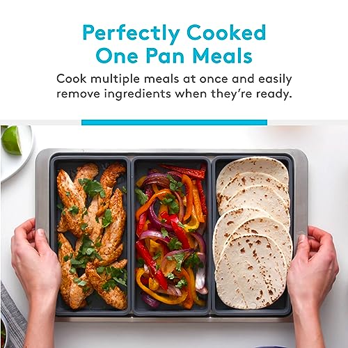 Prepd Cheat Sheets - Original Silicone Sheet Pan Dividers For Cooking & Meal Prep - Non Stick Silicone Tray Baking Set, Oven Safe & Freezer-Friendly - 4 Cheat Sheets Baking Trays - Image 2