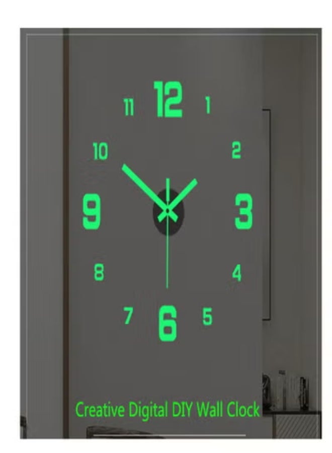 ارواق ساعة حائط مضيئة بتصميم عصري، ساعات معلقة كبيرة، طراز F