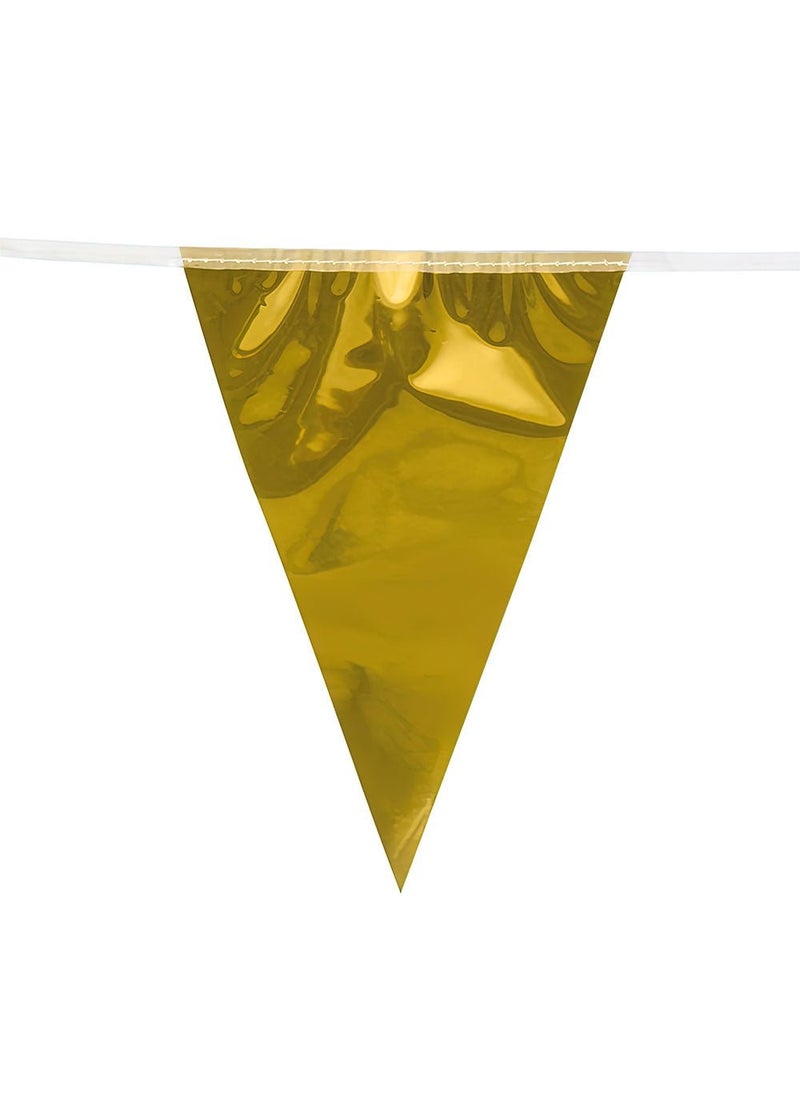 BOLAND Mini Pennant Garland Gold Foil 3m - Image 2