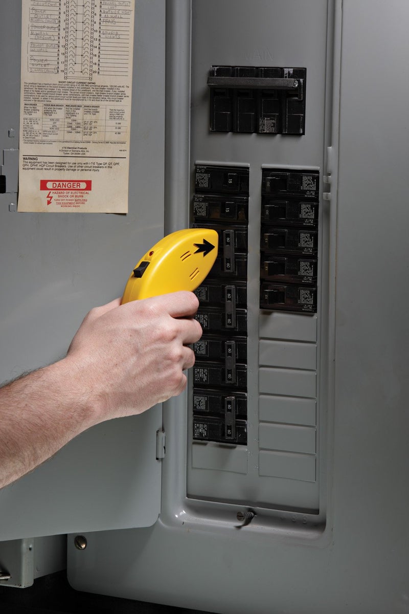 SPERRY Instruments CS550A Circuit Breaker Finder, Quickly Locate AC Circuits/Fuses, Visual LED, Plug Style Transmitter/Auto-Sensing Receiver, 120V AC, Yellow - Image 5