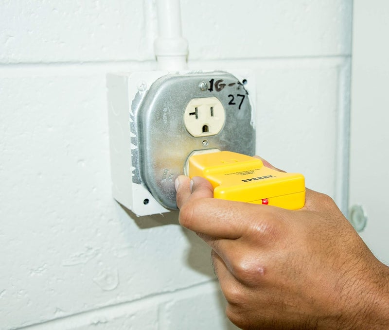 SPERRY Instruments CS550A Circuit Breaker Finder, Quickly Locate AC Circuits/Fuses, Visual LED, Plug Style Transmitter/Auto-Sensing Receiver, 120V AC, Yellow - Image 3