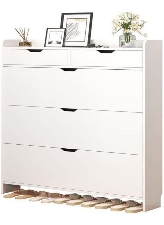 Generic C&C Home Modern Multi-level Shoe Cabinet Multi Purpose Entryway Shoes storage Rack 60x 17 x 125 cm  - Image 2