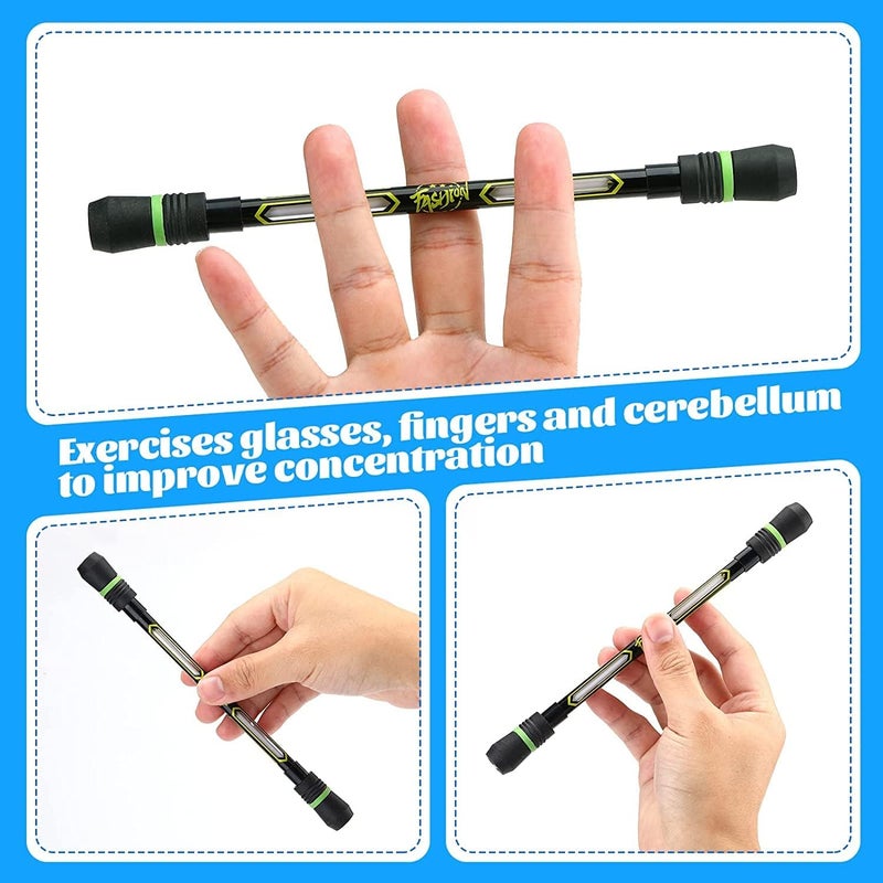 DMG TECH Spinning Pen, 4Pcs Spinning Rotating Pen, Rolling Finger Rotating Pen, Fidget Pens, Anti Slip Coating Spinning Rotating Pen, Decompression Gel Pens, For Kids Adults - Image 3