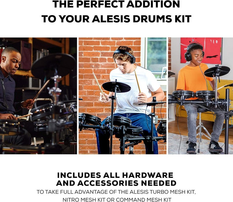 Alesis Drum Essentials Bundle – Complete Electric Drum Set Accessory Pack with Drum Throne and On-Ear Headphones - Image 5