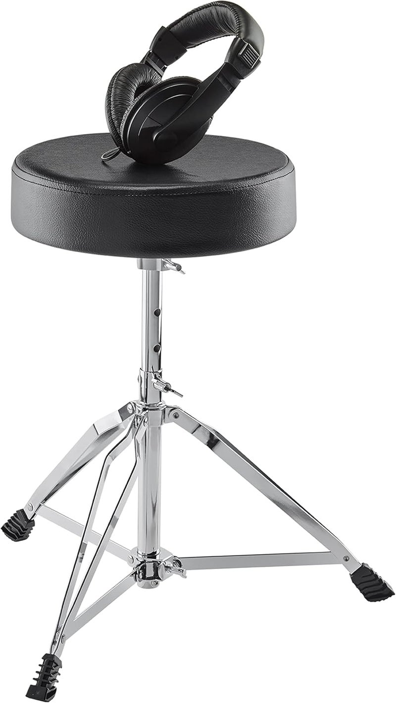 Alesis Drum Essentials Bundle – Complete Electric Drum Set Accessory Pack with Drum Throne and On-Ear Headphones - Image 1
