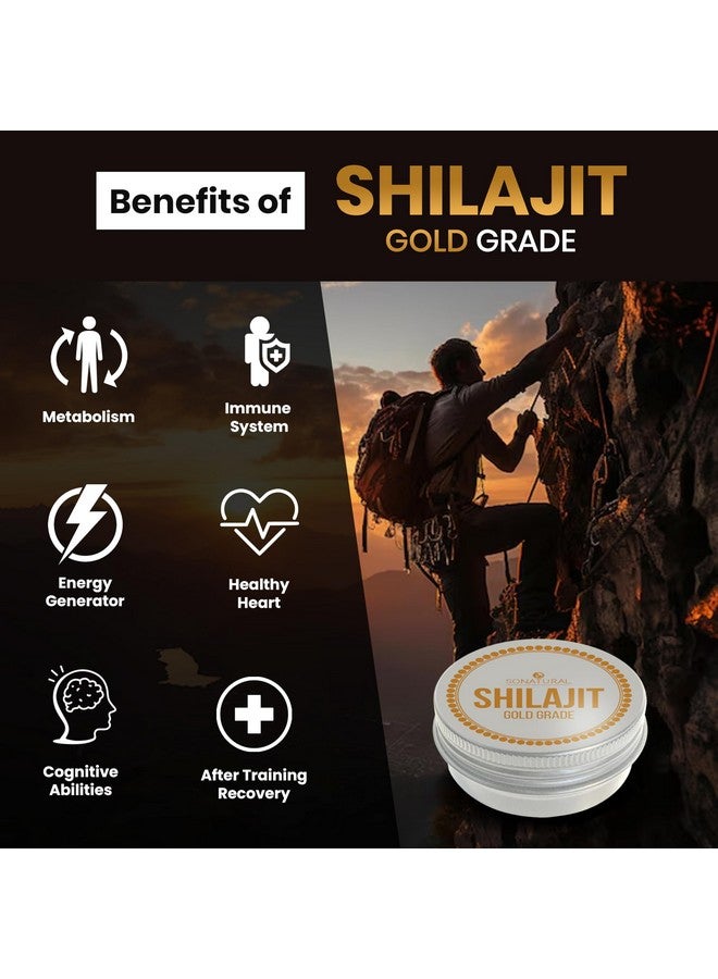 Sonatural Shilajit Pure Himalayan Organic - 30g Gold Grade 100% Pure Shilajit Resin with Fulvic Acid & 85+ Trace Minerals Complex for Energy & Immune Support, (2 Months Supply) - Image 3