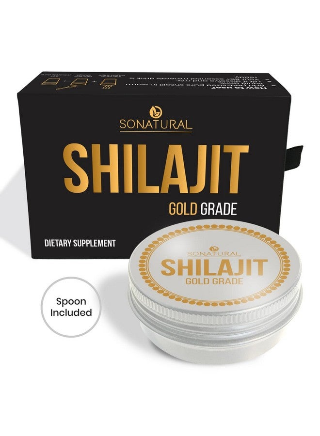 Sonatural Shilajit Pure Himalayan Organic - 30g Gold Grade 100% Pure Shilajit Resin with Fulvic Acid & 85+ Trace Minerals Complex for Energy & Immune Support, (2 Months Supply) - Image 1