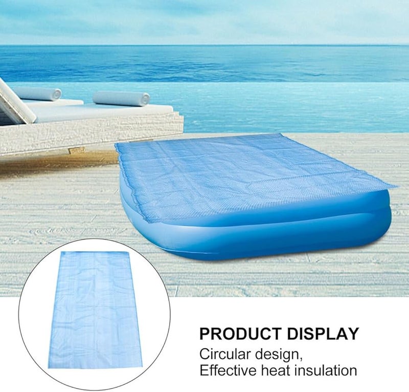 Blue Swimming Pool Cover Bubble Heat Preservation Film Dustproof Rainproof Protector - Image 4