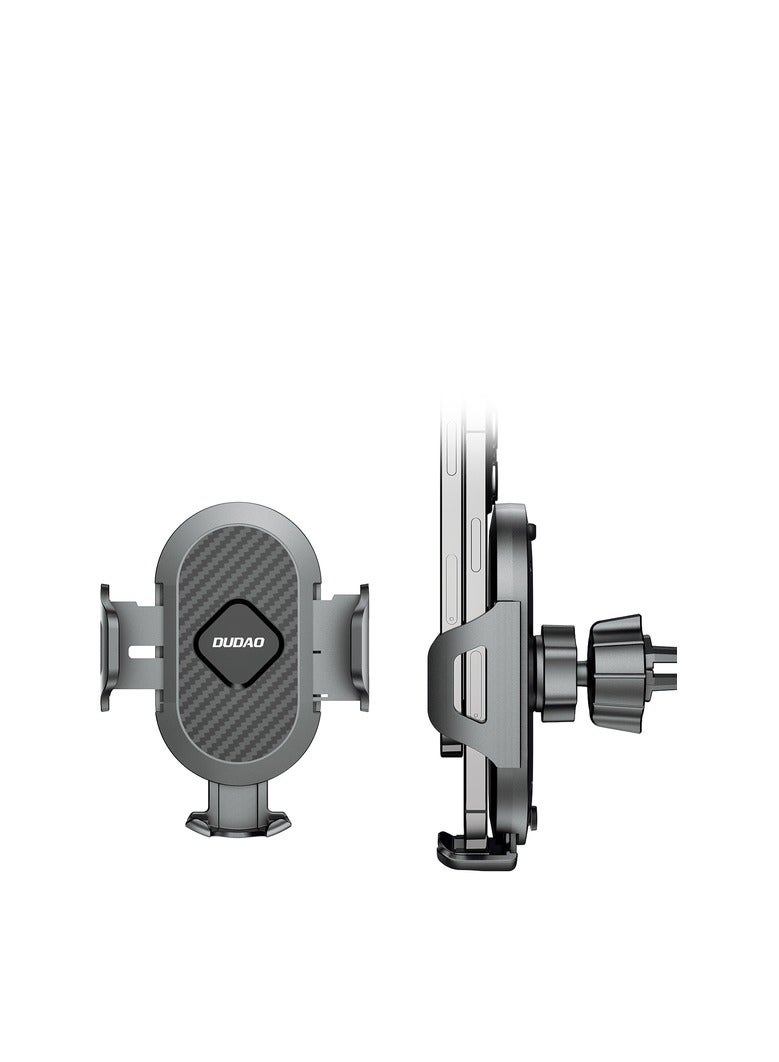 DUDAO حامل هاتف السيارة من دوداو F2C بزاوية دوران متعددة 360° لمخارج الهواء، أسود - Image 2