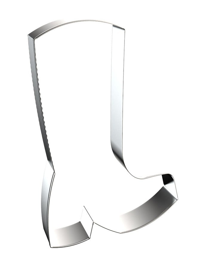 QAAQS Cowboy Boot Cookie Cutter Set - 5 inch, 4 inch, 3 inch, 2 inch - 4 Piece Western Cowboy Cowgirl Cookie Cutters Shapes Molds - Stainless Steel - Image 4