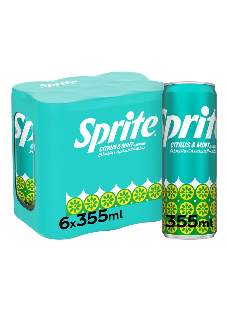 Sprite مشروب غازي بالحمضيات والنعناع في علبة - Image 1
