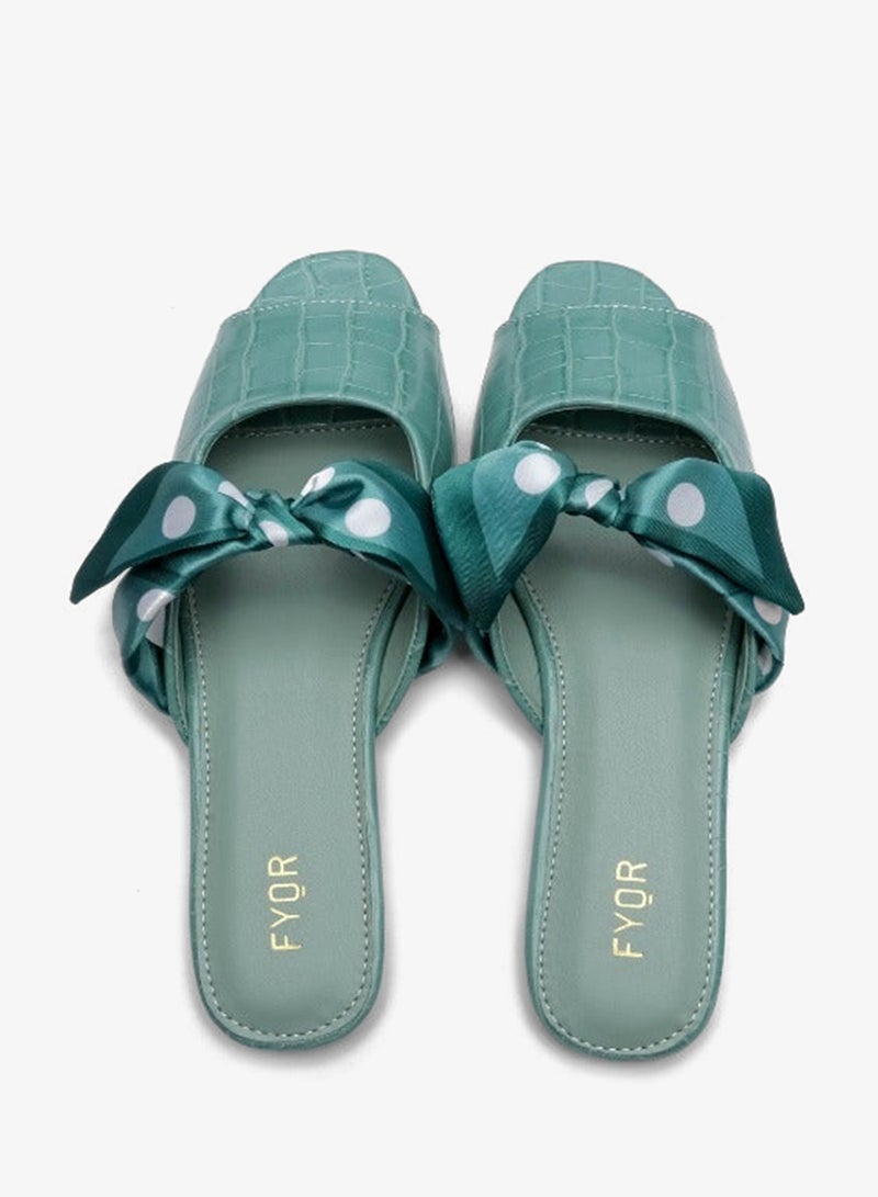 FYOR Scarf Knotted Flat Sandal MY 232 - Image 4