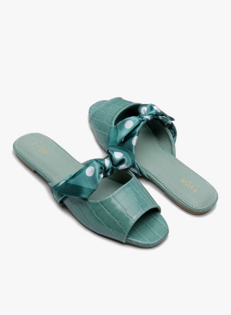 FYOR Scarf Knotted Flat Sandal MY 232 - Image 3