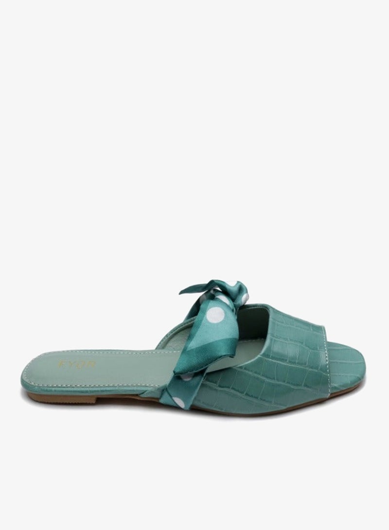 FYOR Scarf Knotted Flat Sandal MY 232 - Image 1