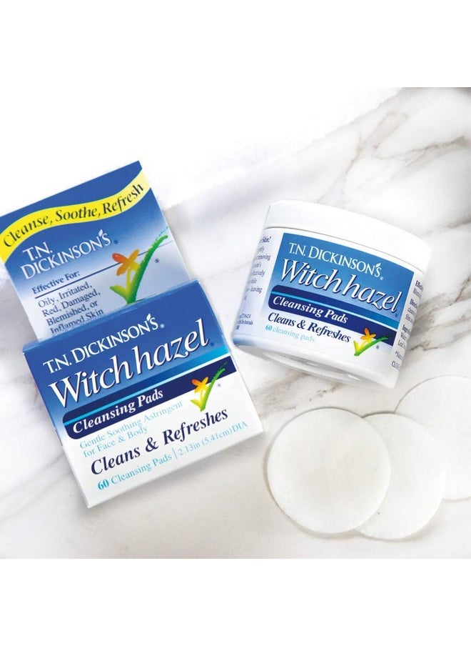 T.N. Dickinson's - Witch Hazel Cleansing Pads 60 Count - Image 1