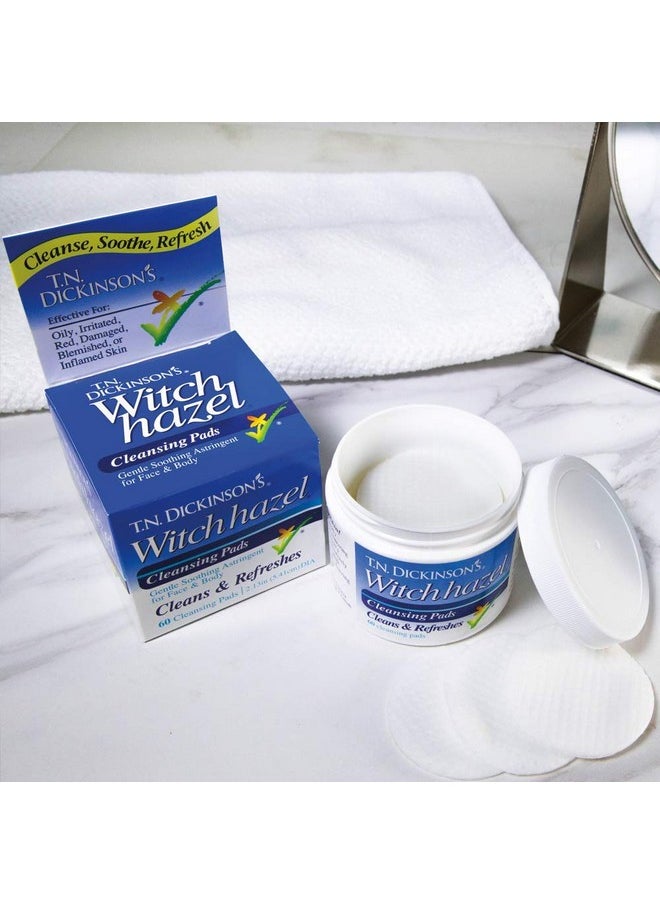 T.N. Dickinson's - Witch Hazel Cleansing Pads 60 Count - Image 1