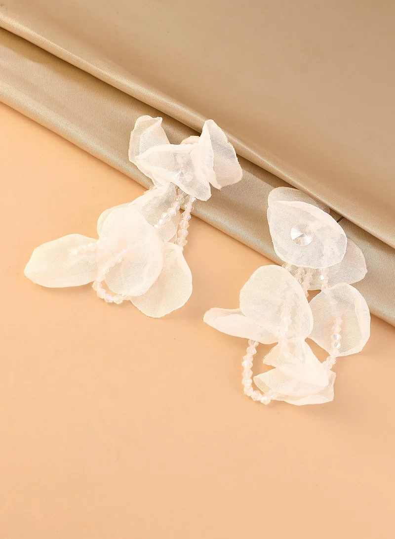Floral Petal Dangle Earrings