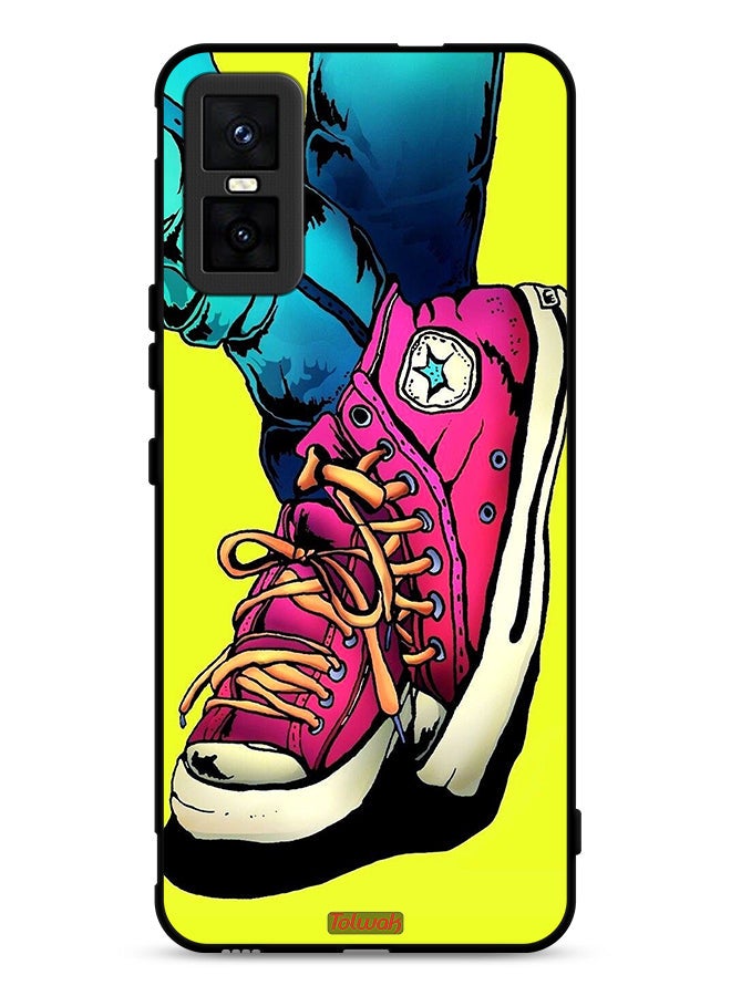 Tolwak Infinix GT 30 Pro Protective Case Cover Canva Shoes Art - Image 1