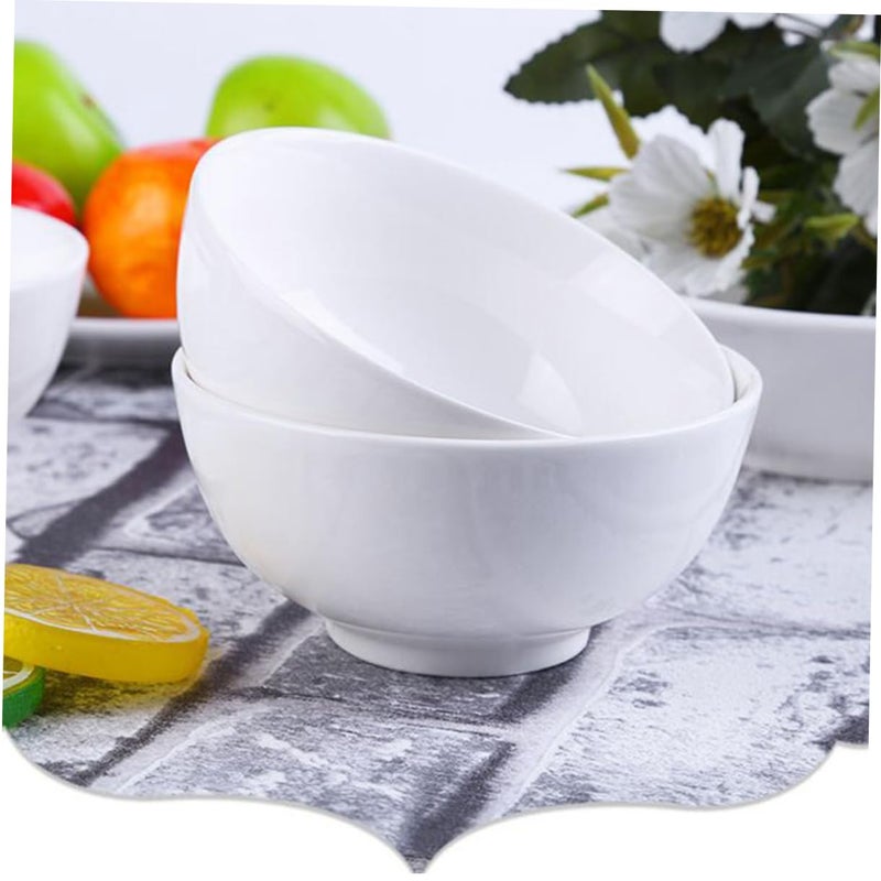 مجموعة أطباق أرز من الخزف عدد 6 قابلة للتكديس وآمنة للميكروويف وصديقة للبيئة - Image 4