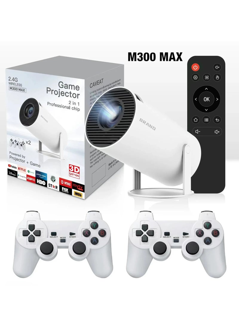 shopi.ae - M300 MAX Retro Game Console - Android 11 Portable 3D Game Projector with Two Handles - Image 1