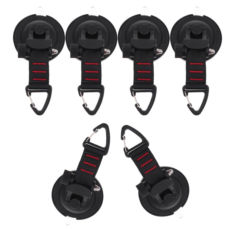6pcs Heavy Duty Cups With Rotating Hooks Strong Anchor For Car Awning Rv Boat Window Camping Tarp Tie Down - Image 4