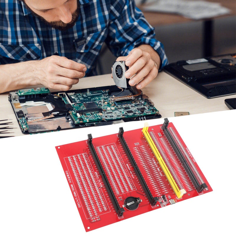 RAM Memory Diagnostic Analyzer 4 in 1 Desktop DDR3 DDR4 DDR5UDMM DDR5RDIMM Tester Card with Light - Image 3