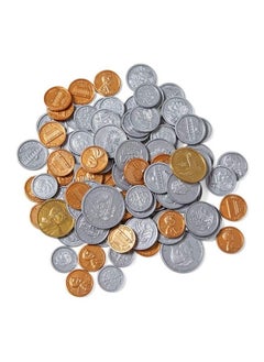 Fake Money Coin Assorted Set Detailed Fake Coins Prop Money Toy Money Play Money For Kids Realistic Money Pretend Money For Kids Learning Play Money Set Plastic Coins (Set Of 96)