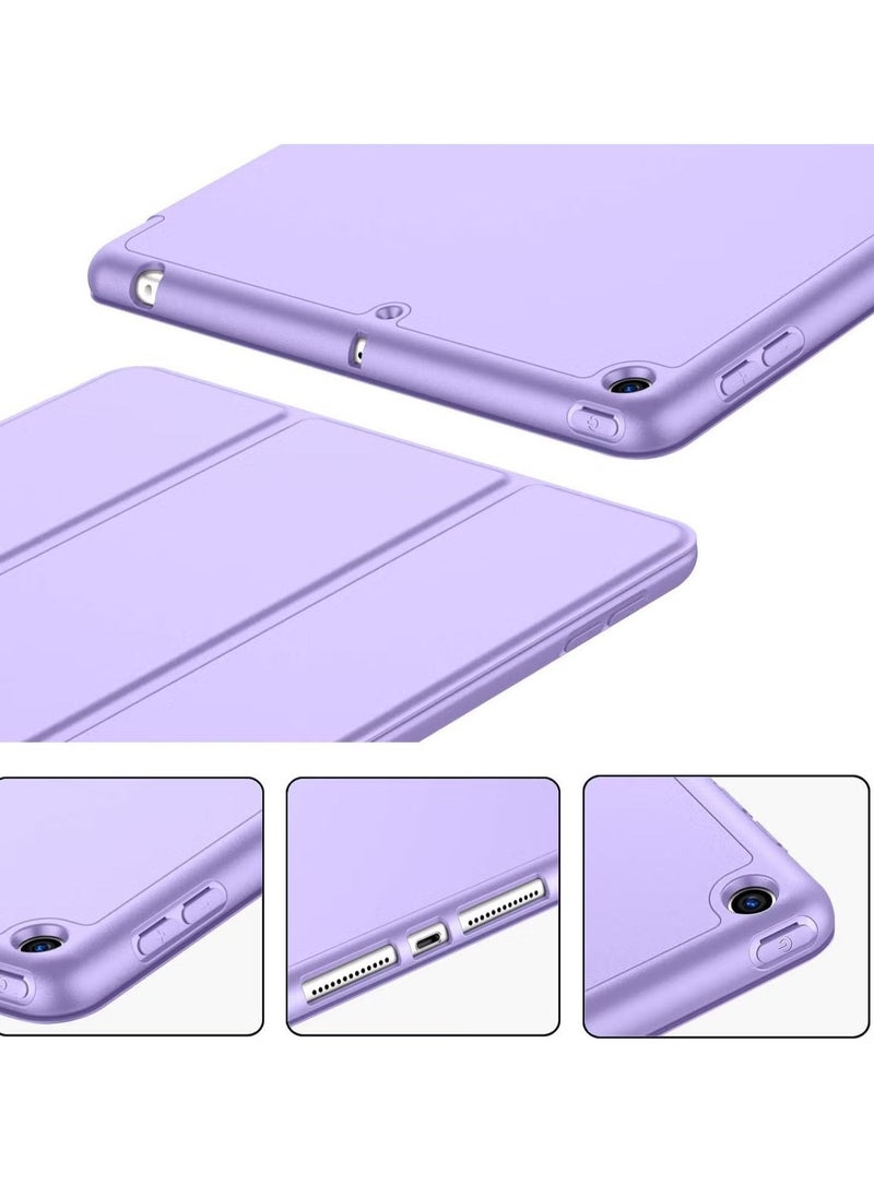 JAJEEK "iPad 9.7 Case (2018/2017, 6th/5th Gen) Smart Cover with Pencil Holder – Soft Silicone Back, Full Body Protection, Auto Wake/Sleep, Purple" - Image 3