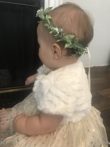 FIDDY898 Green Leaf Flower Crown Eucalyptus Crown Wedding Bridal Maternity Photo Props Headpiece Style1 - Image 2