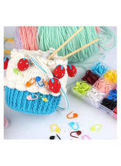 Y&D Colored Knit Markers 300 Pcs Stitch Needle Clip Crochet Pins Bulk Clip Counter with Clear Storage Case for DIY Handicraft Place Buckle Marker  - Image 4