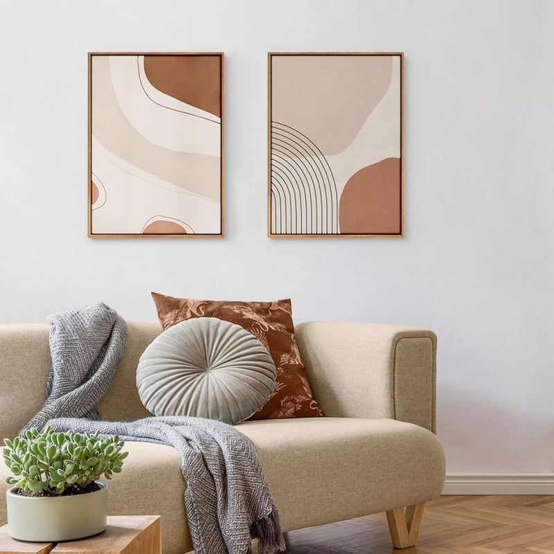 FOLKOR Floating Frame for 8x10 Inch Canvas Painting 0.6-0.8  Deep  2 Pack Floater Frame for Canvas Prints  Art frame for Wall Prints Diamond Painting Paint by Numbers (Dark Brown) - Image 3