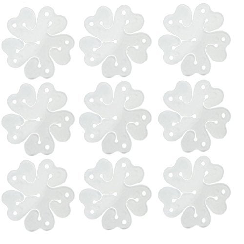 baotongle 50 pcs Portable Flower Shape Balloon Clips Holder for Wedding Event Decorations Birthday Party Supplies - Image 1