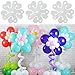 baotongle 50 pcs Portable Flower Shape Balloon Clips Holder for Wedding Event Decorations Birthday Party Supplies - Image 2