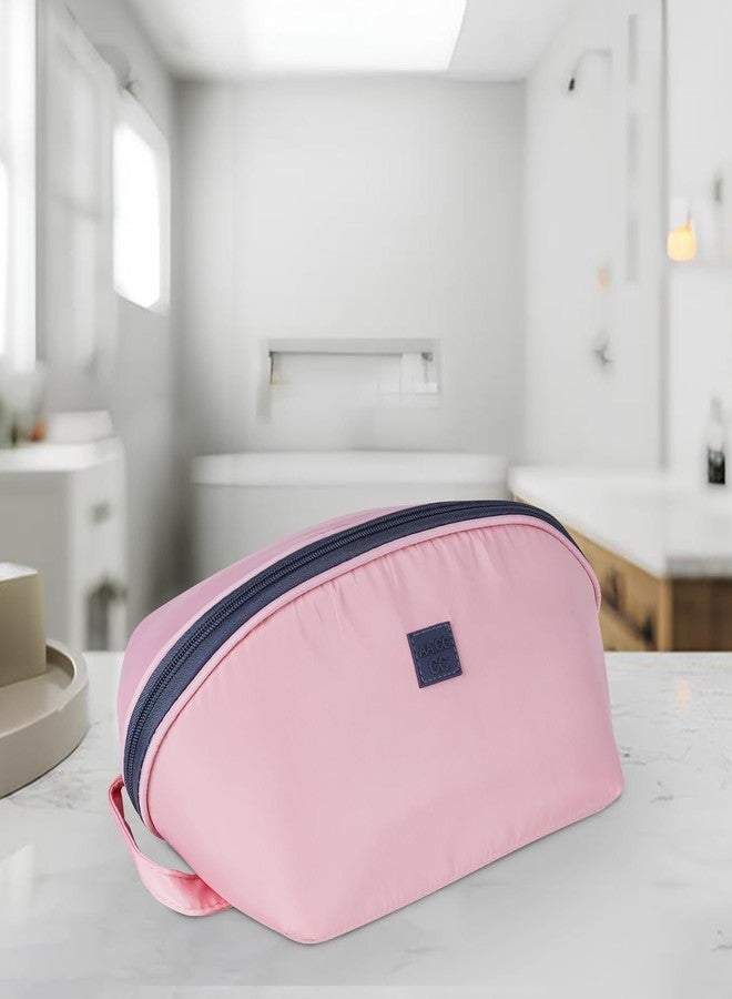 KROYWEN Women Travel Bra Underwear Lingerie Organizer, Cosmetic Makeup Toiletry Bag with Multi-Pockets, Waterproof Cube Large Capacity Bag (Pink) - Image 5
