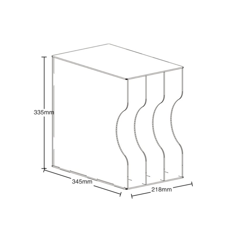 OMTONGXIN Record Stand Fully Clear Vinyl Record Rack Classic Nostalgic Storage Vinyl Disc Storage Box CD Rack Collection Box CD Storage Organizer (Color : B) - Image 2