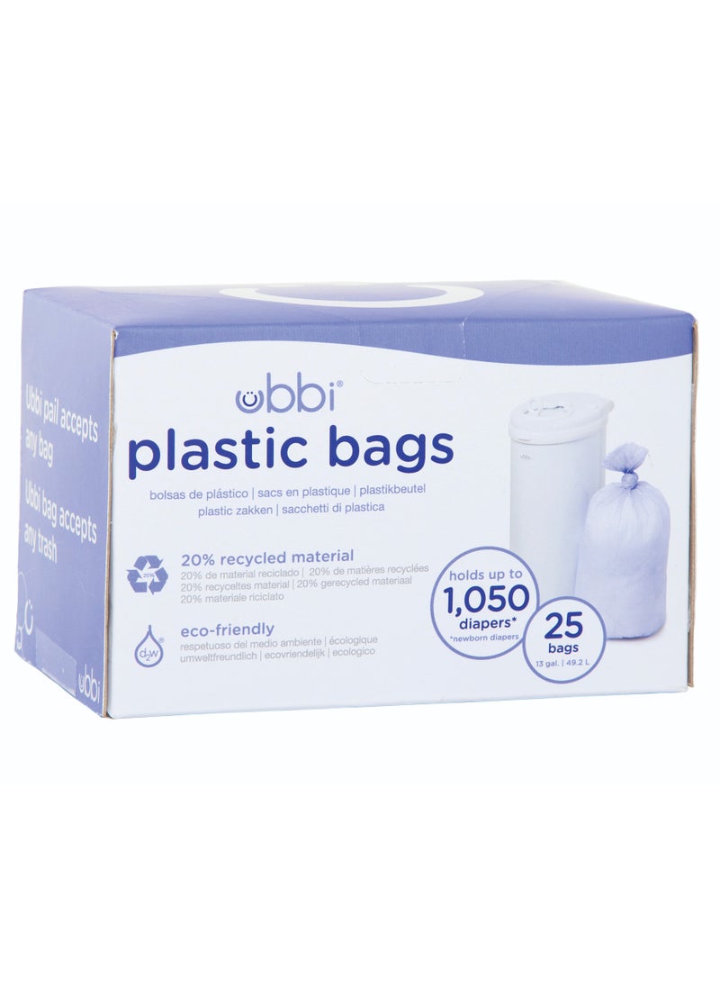 Ubbi - 25 Plastic Bags Periwinkle