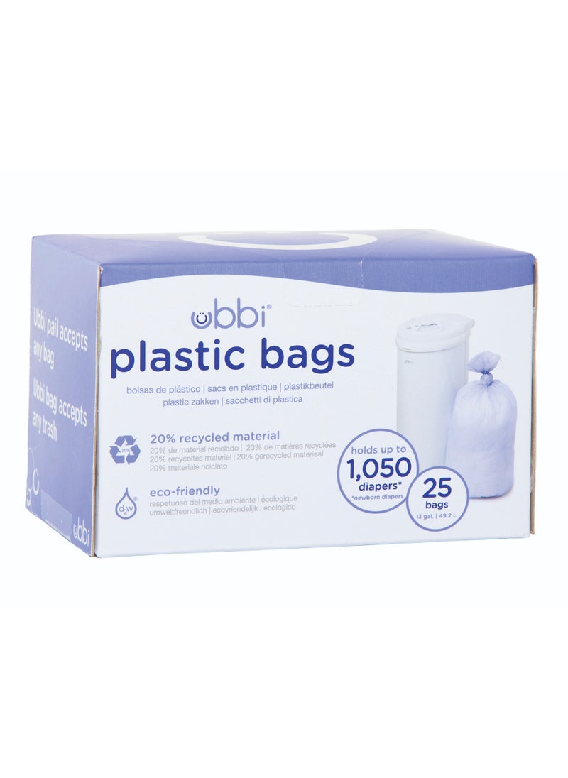 Ubbi - 25 Plastic Bags Periwinkle