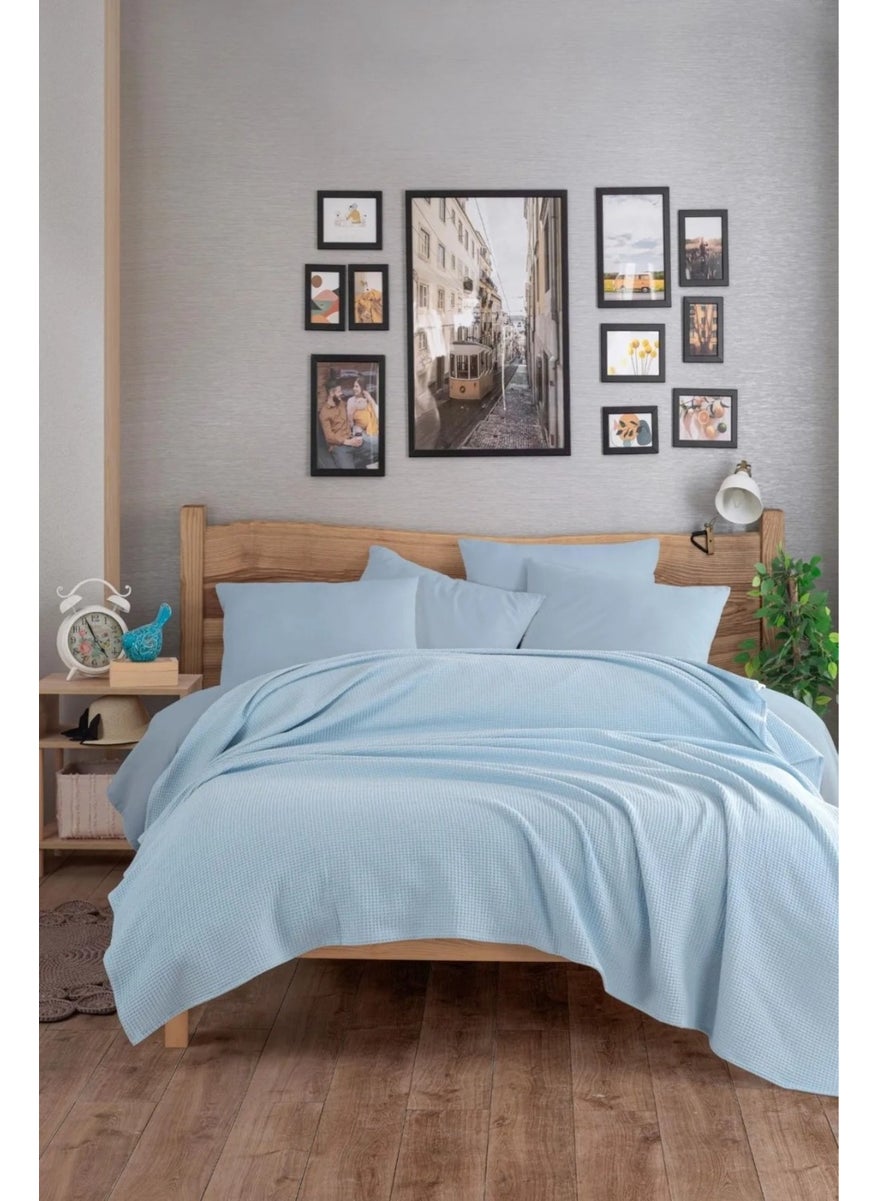 Eponj Home Ecocel Pique Cover Double 200x230cm Karde BebeBlue  - Image 2