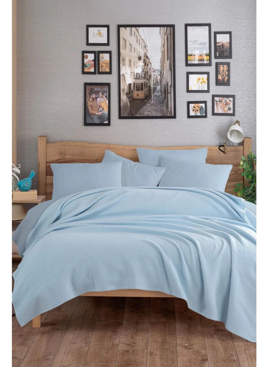 Eponj Home Ecocel Pique Cover Double 200x230cm Karde BebeBlue  - Image 1