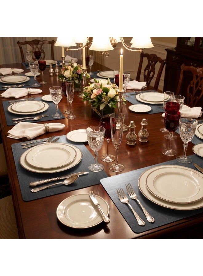 12-Piece Luxury Table Mat Set - Flexible Plastic Placemats - Image 4